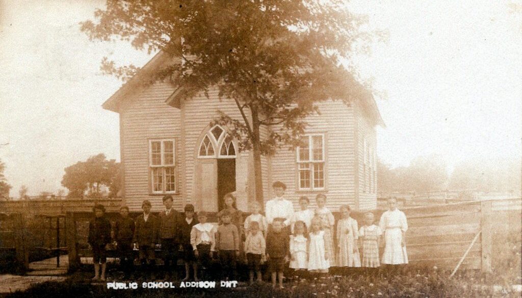 1900 Addison School Postcard- Digital