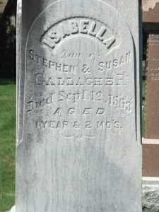 Isabella Gallangher d Sep 12 1868 age 1yr,2mo 2mo (1)